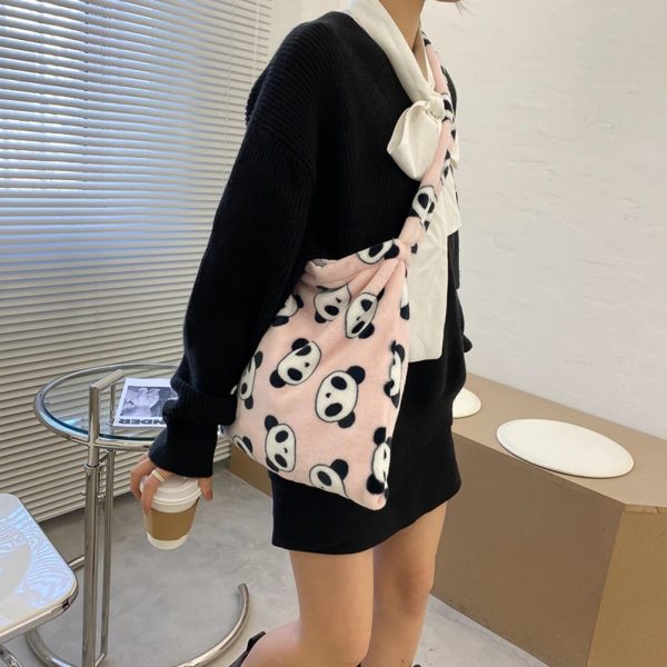Pink Panda Crossbody Bag - Image 5