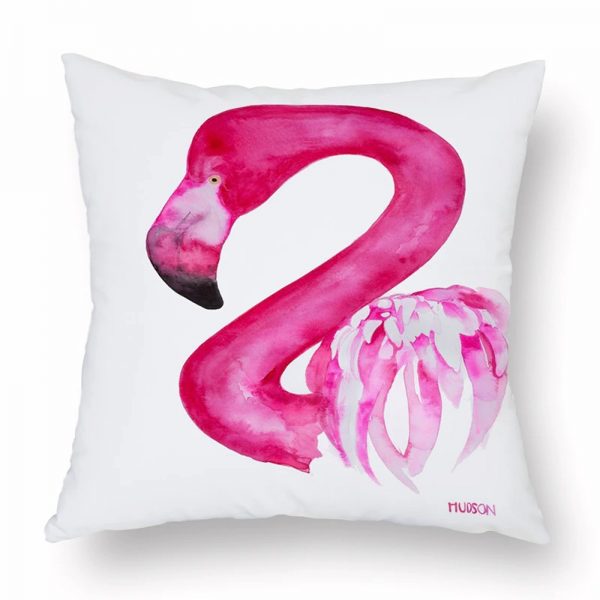 Pink Flamingo Cushion Cover