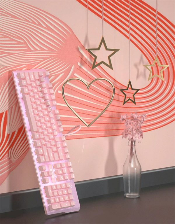 Pink Gaming Light Up Keyboard - Image 3