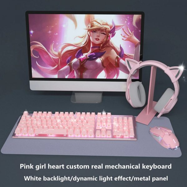 Pink Gaming Light Up Keyboard - Image 13