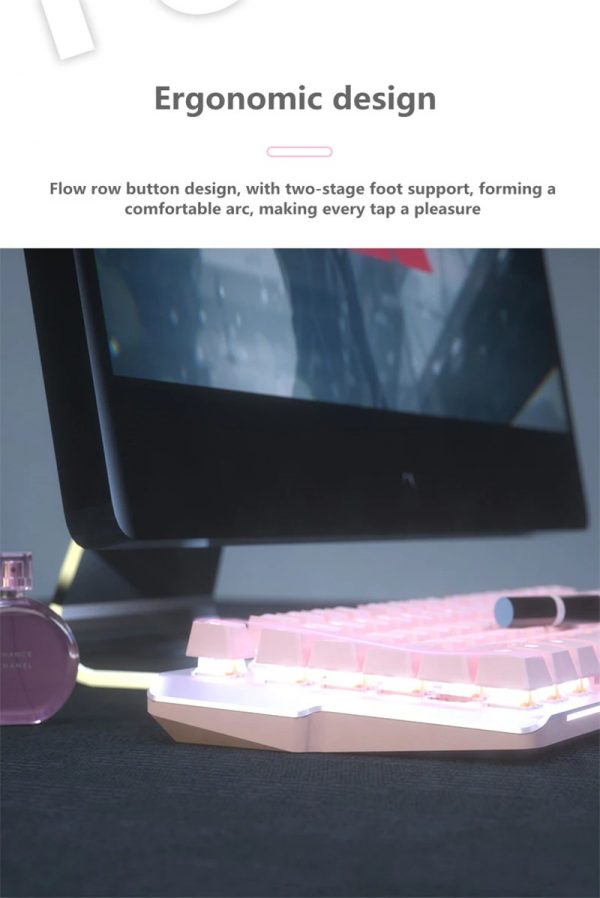 Pink Gaming Light Up Keyboard - Image 14