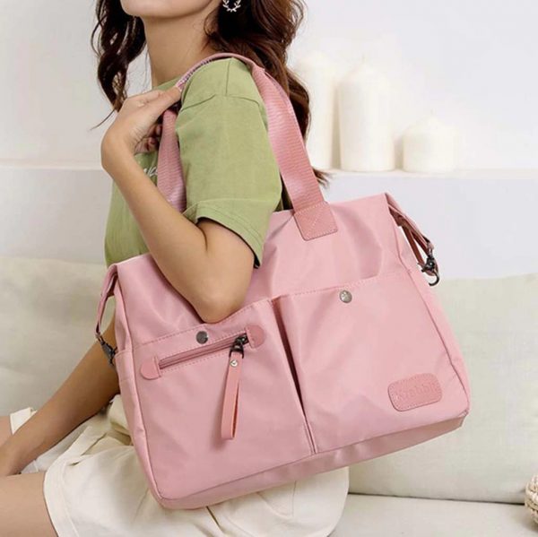 Pink Handbag/Overnight Travel Bag - Image 5